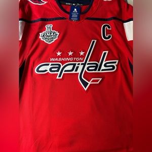 Alexander Ovechkin Authentic Washington Capitals Jersey Size 56 XXL Stanley Cup